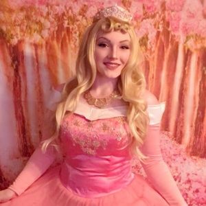 Sleeping Beauty Aurora Long Golden Blonde Wig